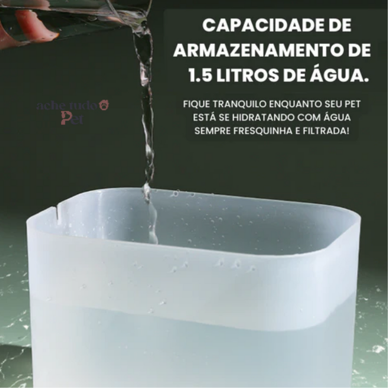 HidrataCat - Fonte de Água para Gatos de 1,5L